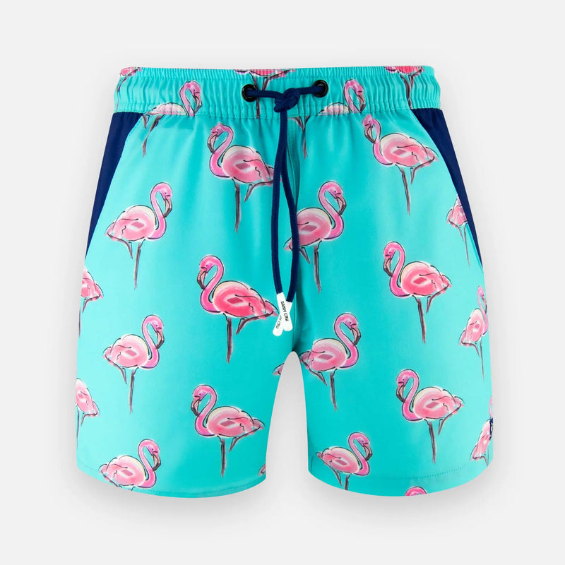 Blue Flamingo Swim Shorts