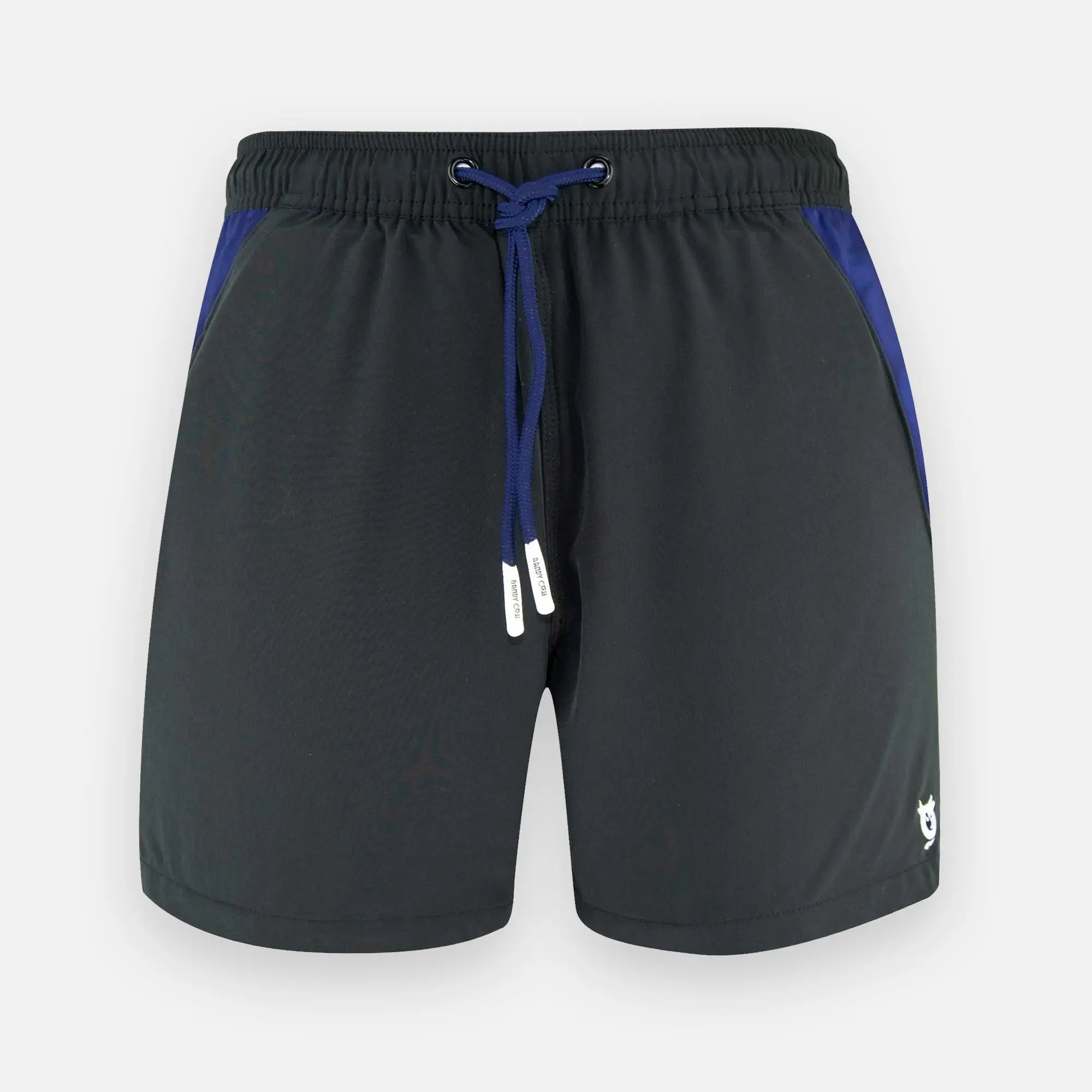 Charcoal Black Waterproof Pocket Swim Shorts | Randy Cow