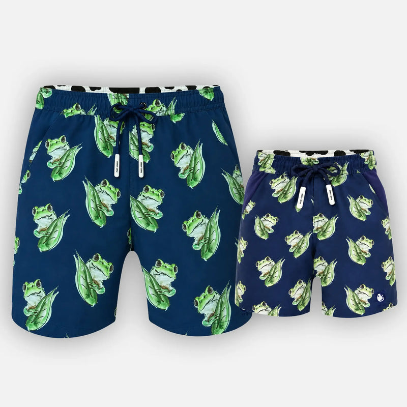 Matching Father & Son Frogs Swim Shorts