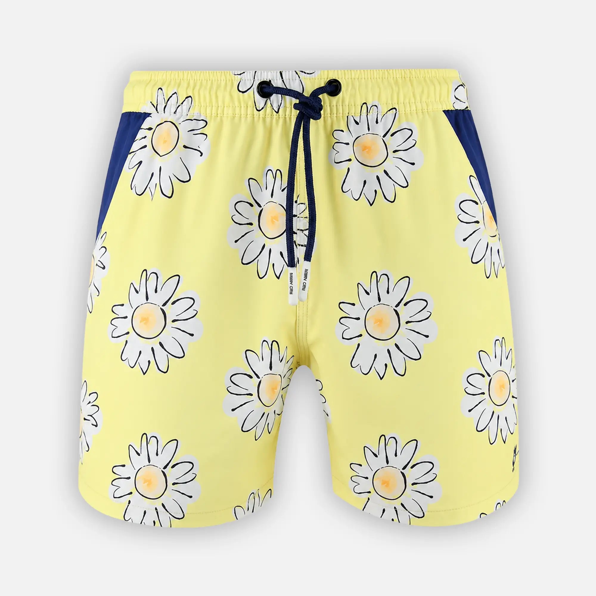 Yellow Daisies Swim Shorts Trunks | Randy Cow