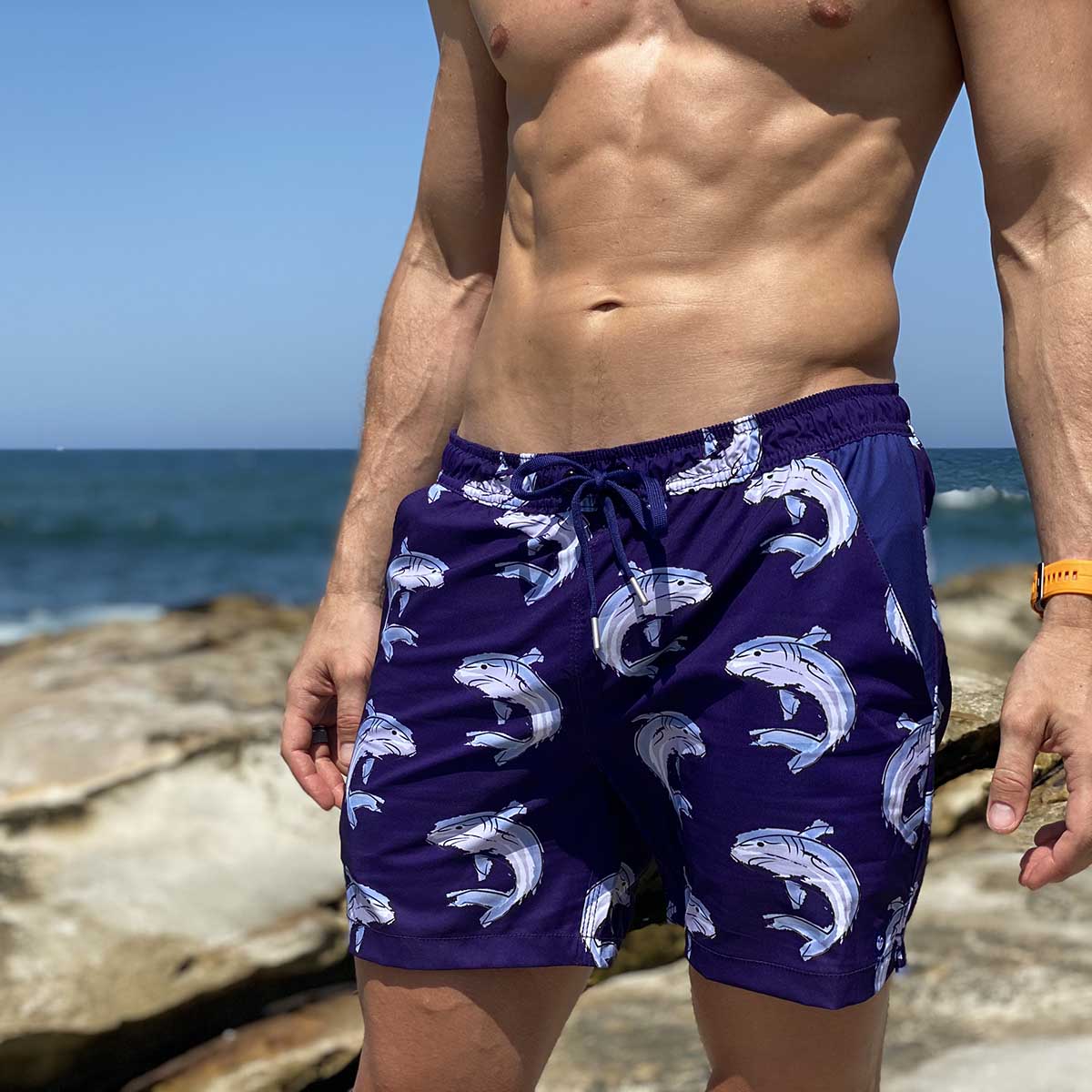 Patterned Swim Shorts