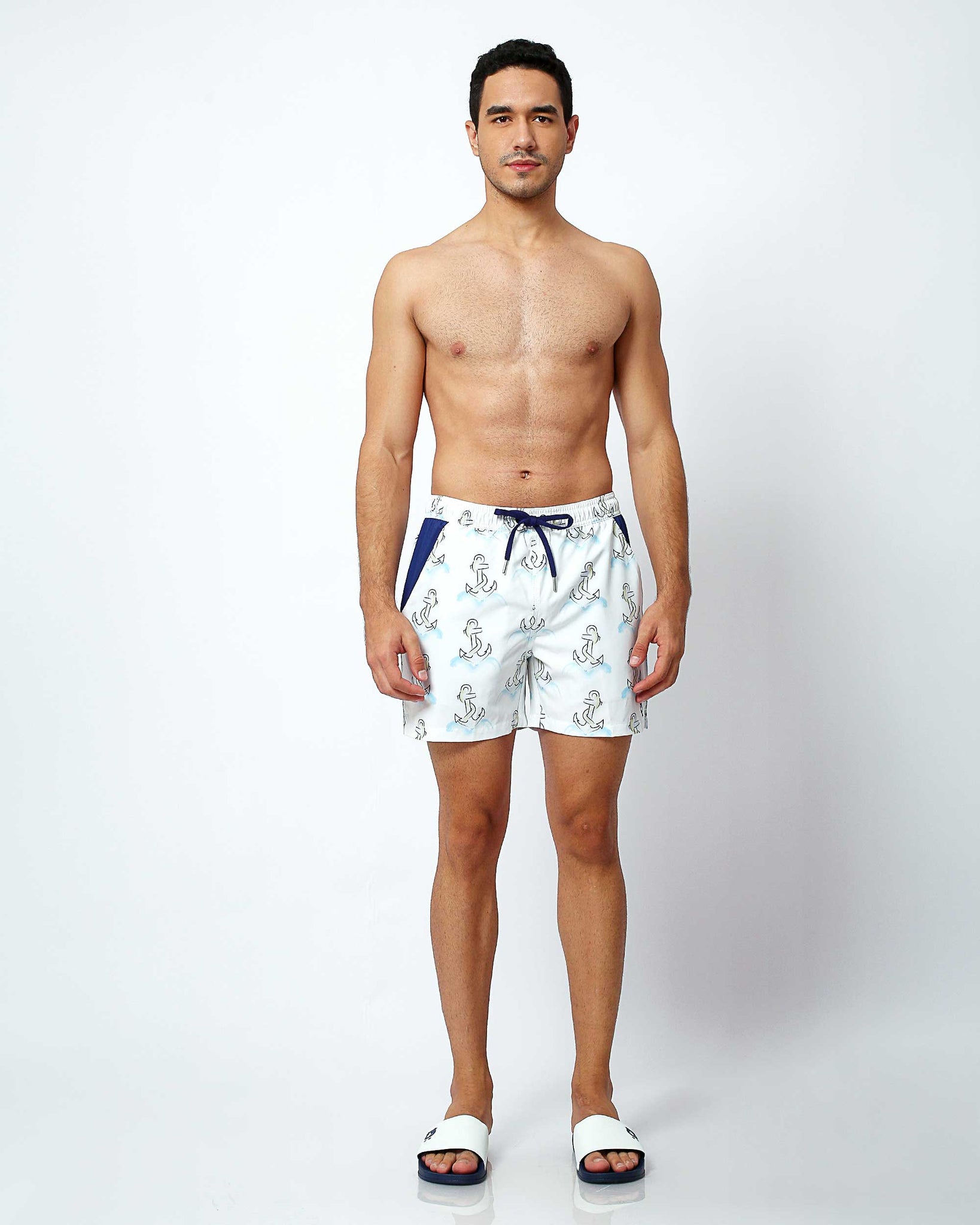 Anchors - Swim Shorts with Waterproof Pocket
