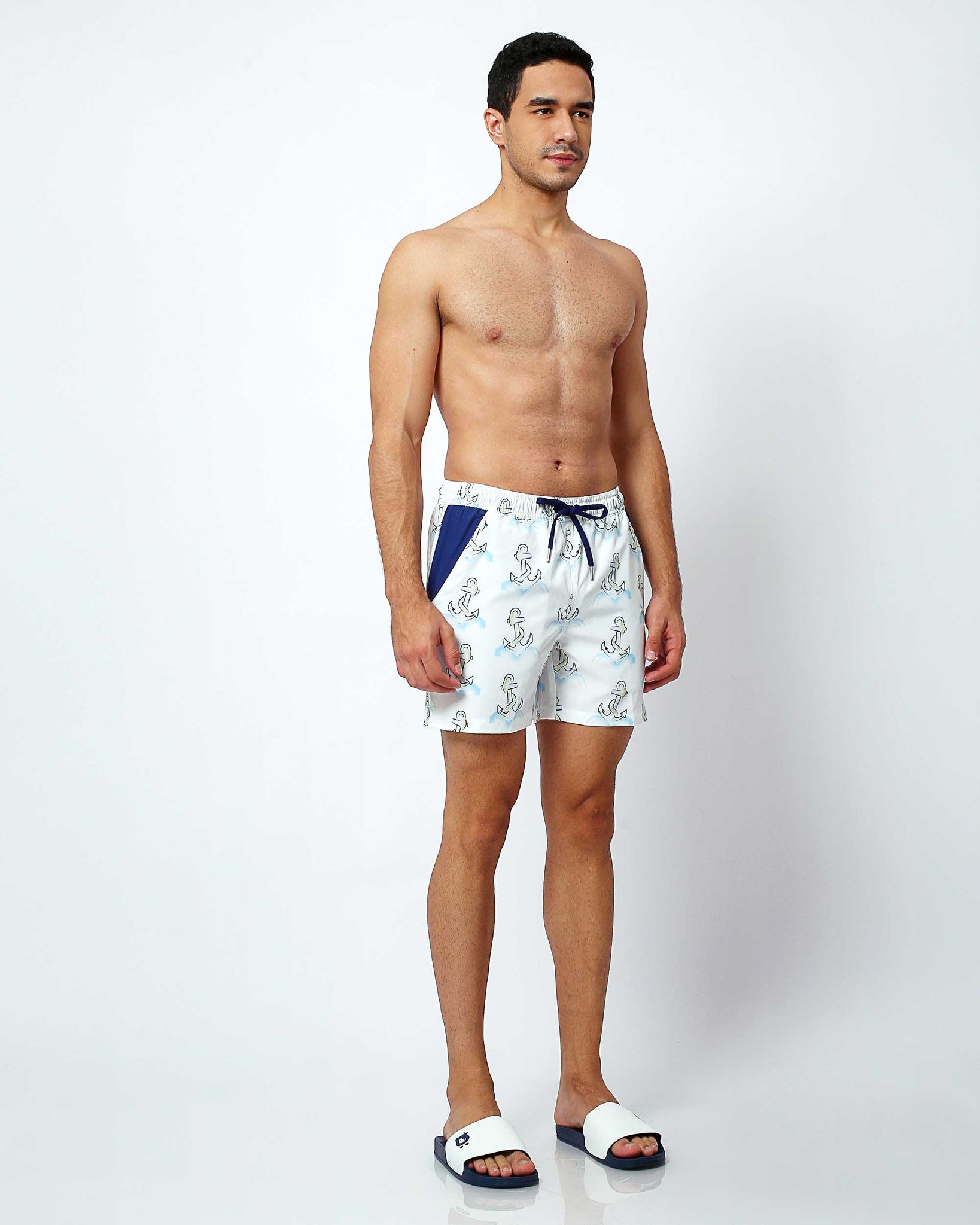Anchors - Swim Shorts with Waterproof Pocket