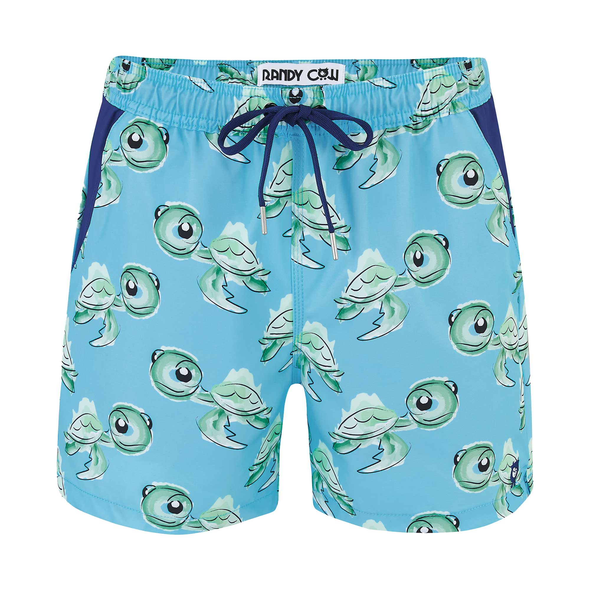 Matching Father & Son Blue Turtles Swim Shorts Trunks | Randy Cow
