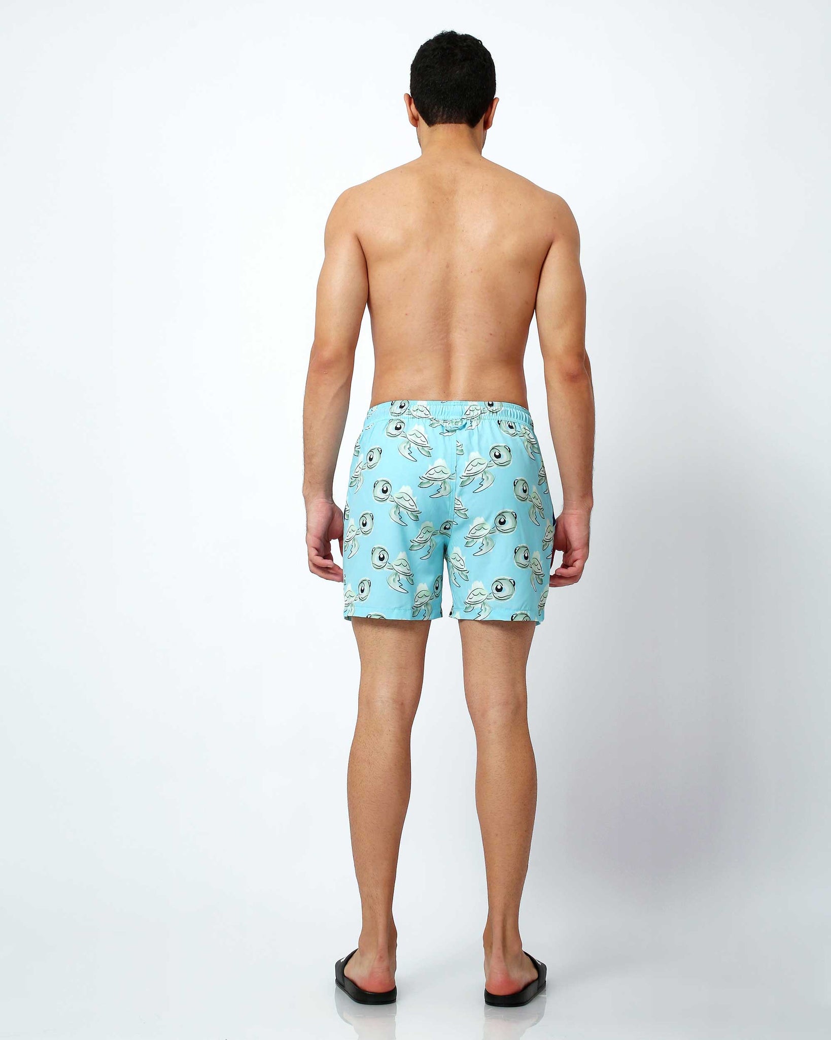 Sea Turtle Swim Shorts with MK1 Waterproof Pocket | Randy Cow