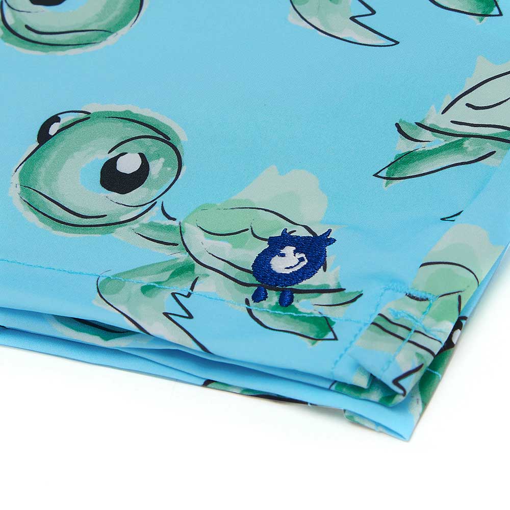 Matching Father & Son Turtles Swim Shorts with Waterproof Pocket