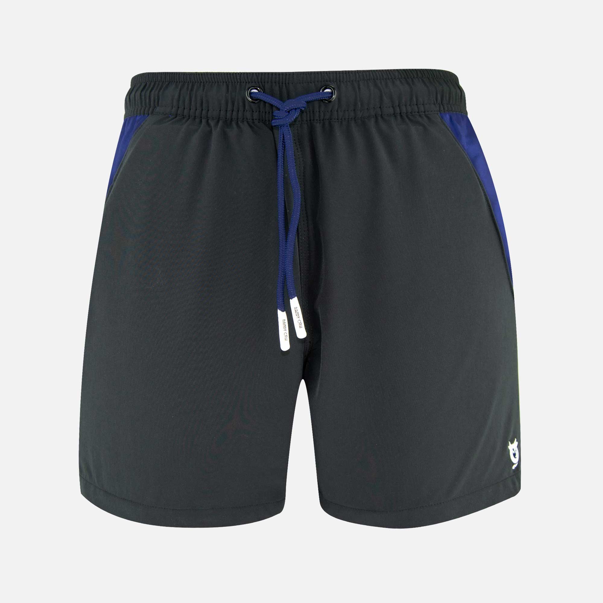 Charcoal Black Swim Shorts Trunks | Randy Cow