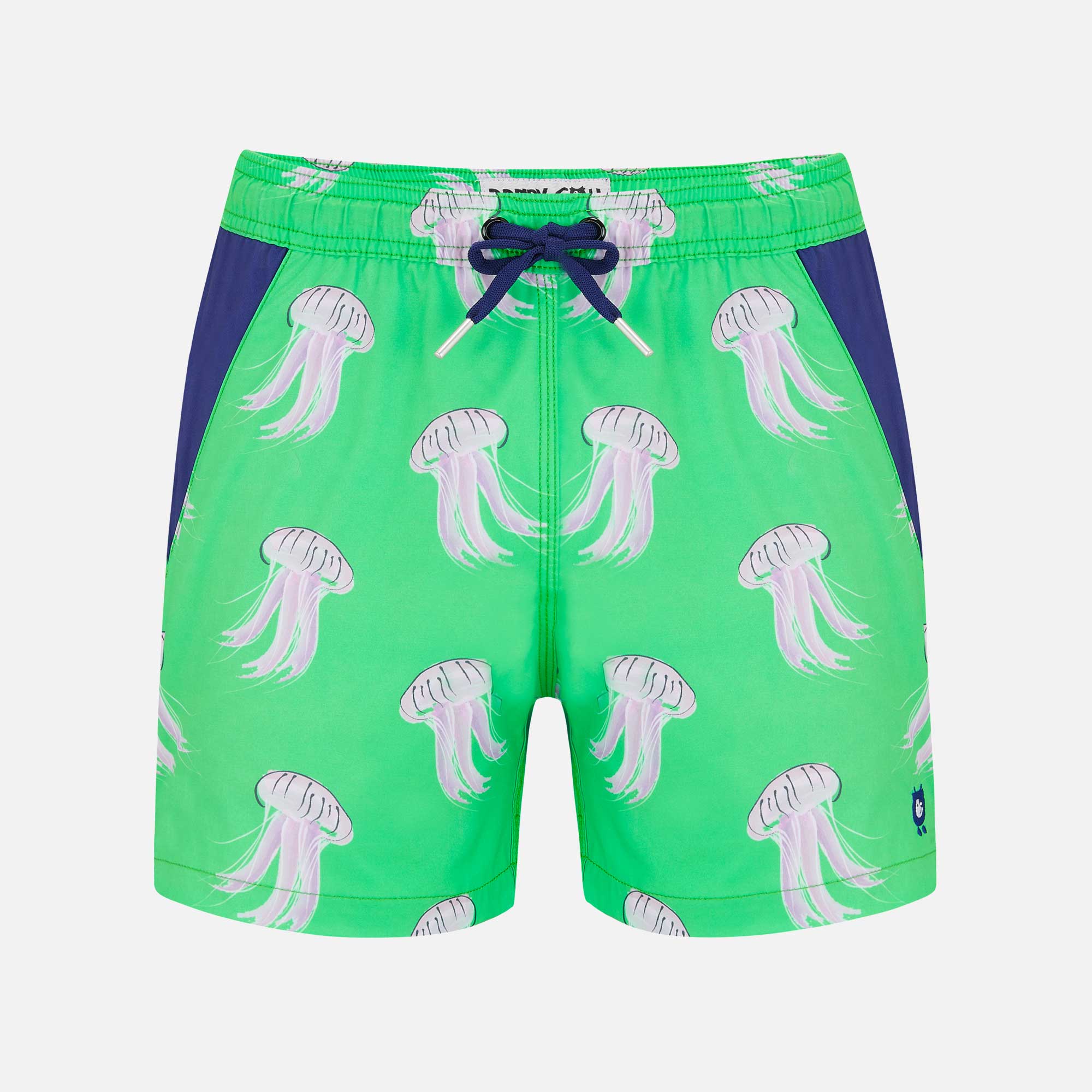 Jellyfish Men's Green Swim Shorts Trunks | Randy Cow