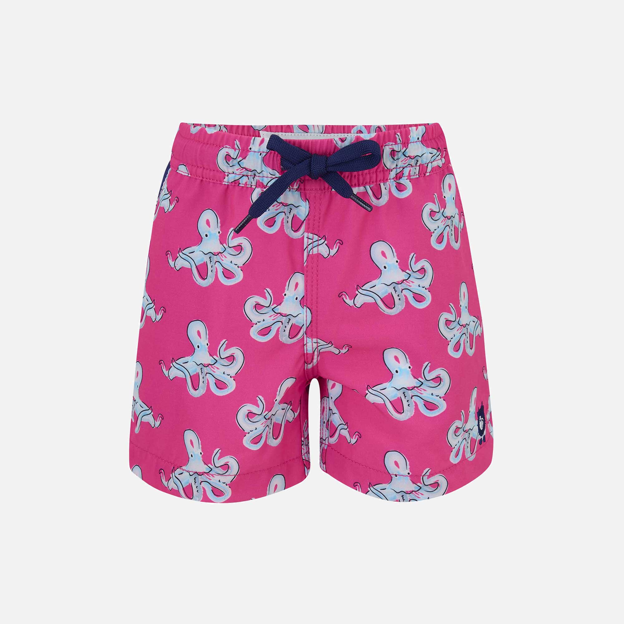 Kid's Pink Octopus Swim Shorts Trunks | Randy Cow