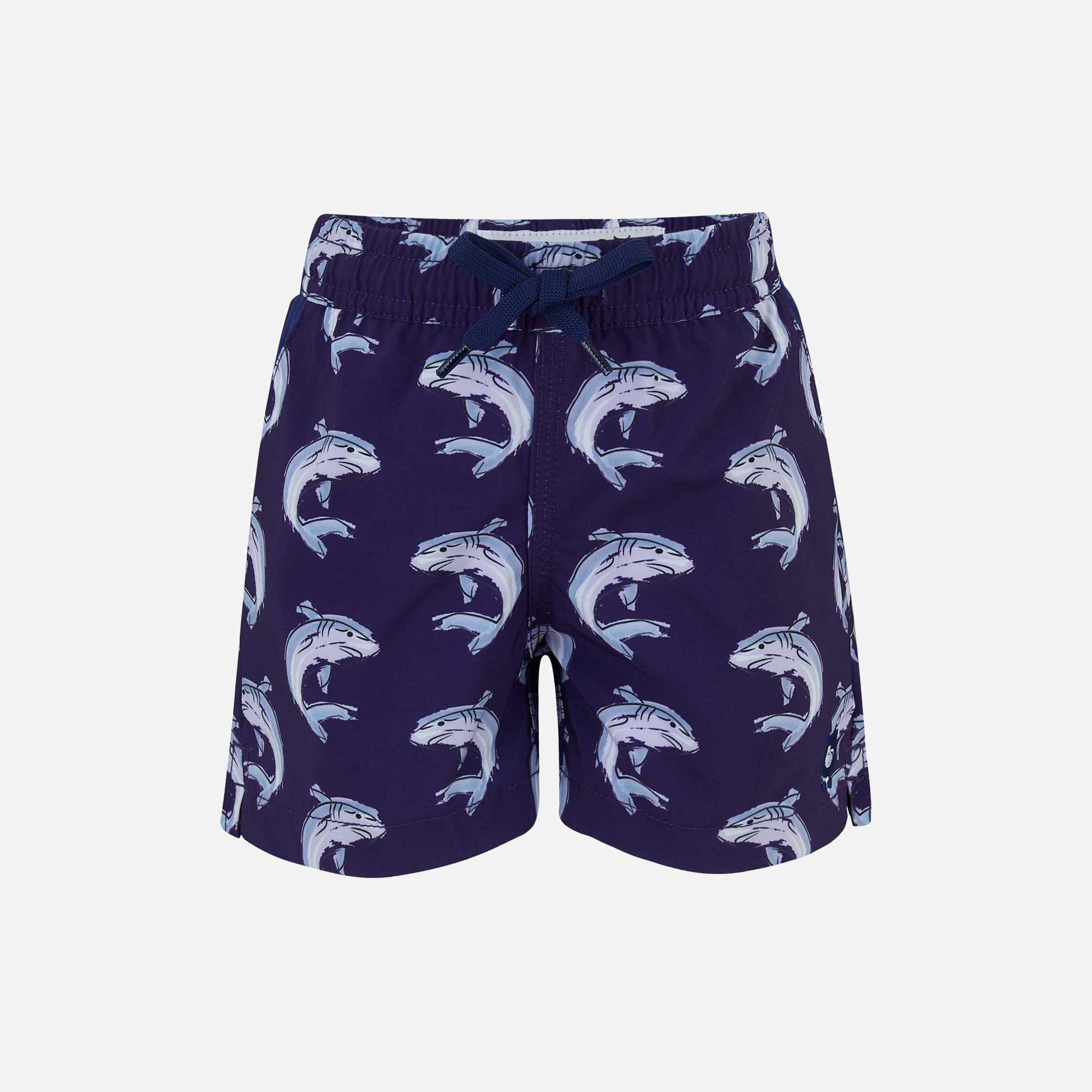 Kid's Sharks Swim Shorts Trunks | Randy Cow