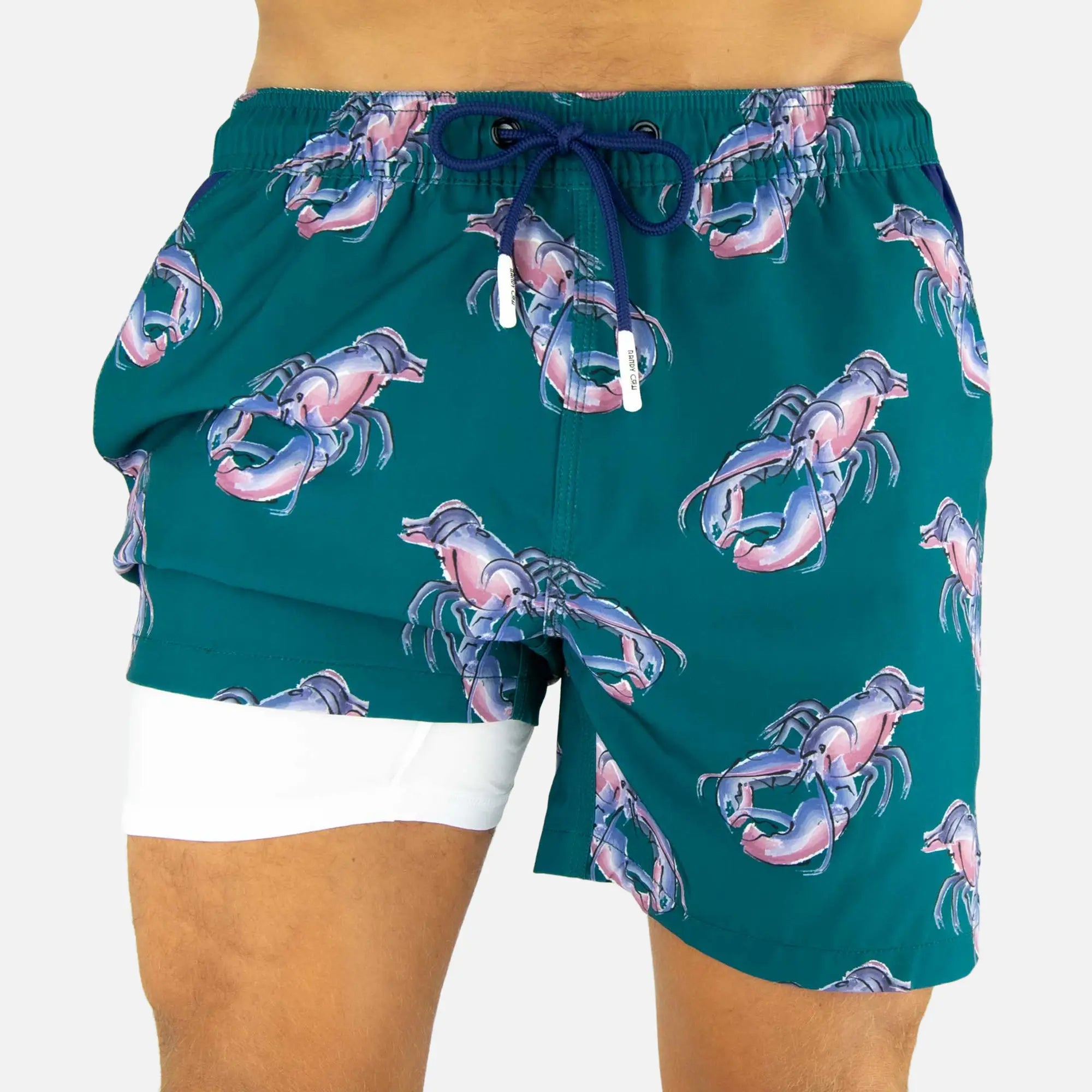 Randy Cow | Men's Swim Shorts, No Mesh & Waterproof Pocket