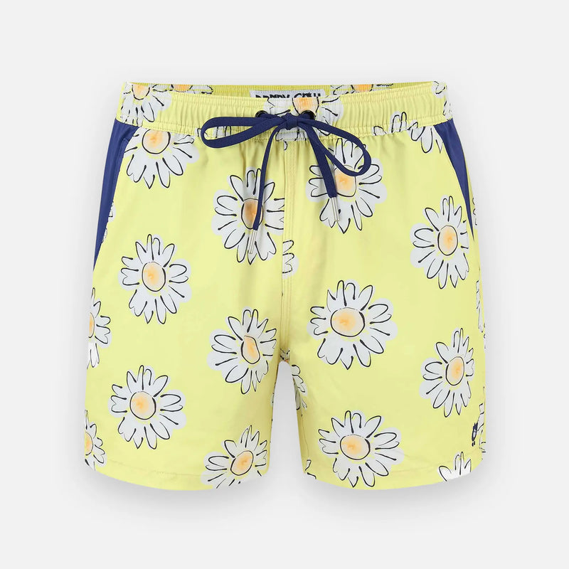 Yellow Daisies Swim Shorts