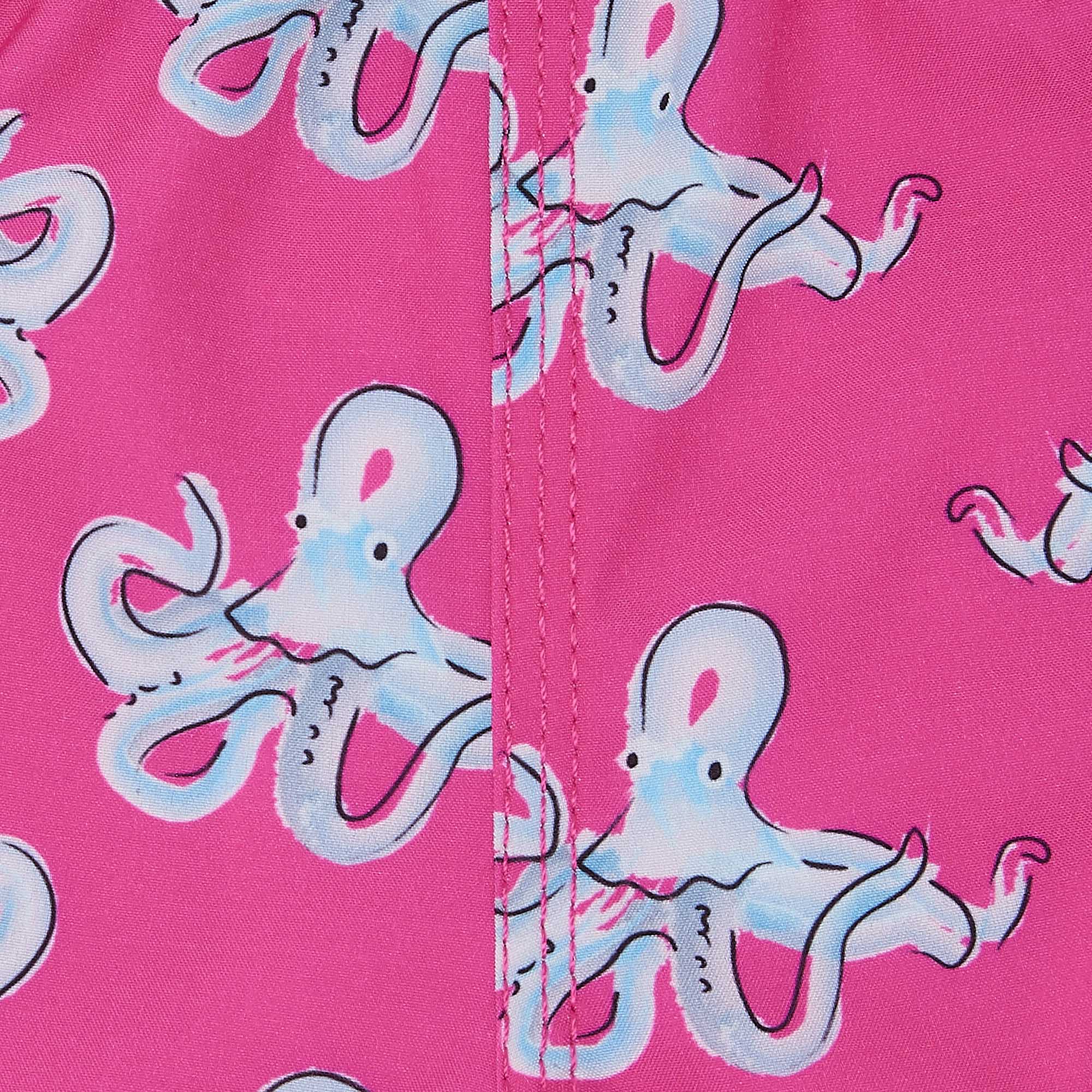 Kid s Pink Octopus Swim Shorts Trunks Randy Cow