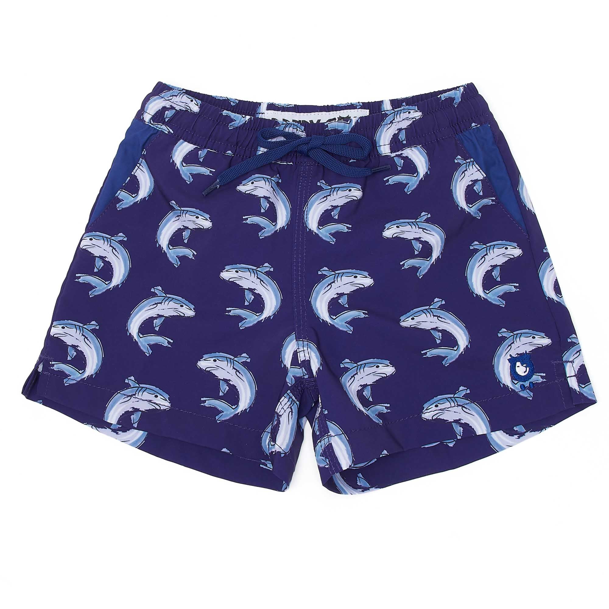 Kid's Sharks Swim Shorts Trunks | Randy Cow